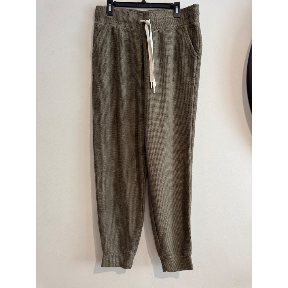 OFFLINE by Aerie Textured Waffle Knit Joggers Womens XL Olive Green Drawstring